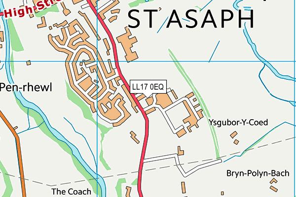 LL17 0EQ map - OS VectorMap District (Ordnance Survey) LL17 0EQ map - OS VectorMap District (Ordnance Survey)