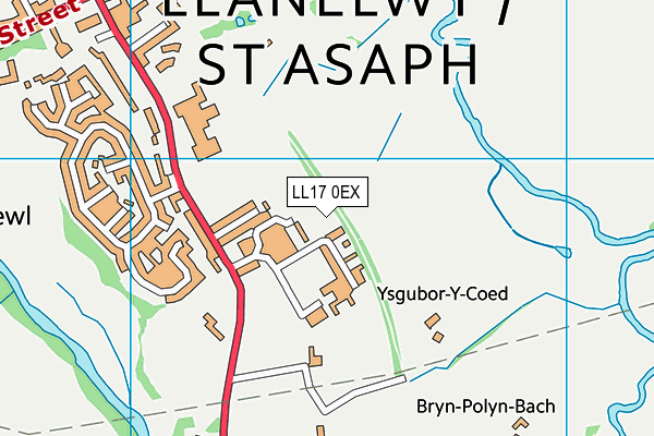 LL17 0EX map - OS VectorMap District (Ordnance Survey) LL17 0EX map - OS VectorMap District (Ordnance Survey)