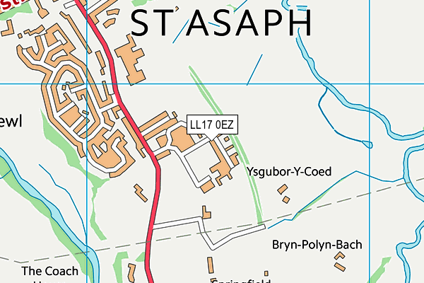 LL17 0EZ map - OS VectorMap District (Ordnance Survey) LL17 0EZ map - OS VectorMap District (Ordnance Survey)