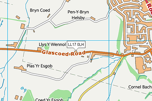 LL17 0LH map - OS VectorMap District (Ordnance Survey) LL17 0LH map - OS VectorMap District (Ordnance Survey)