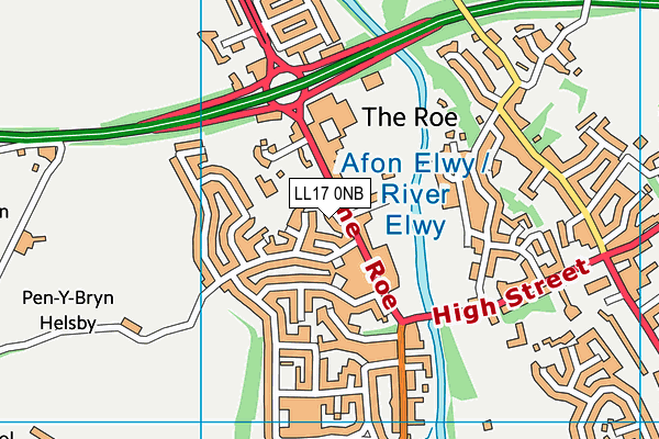 LL17 0NB map - OS VectorMap District (Ordnance Survey) LL17 0NB map - OS VectorMap District (Ordnance Survey)