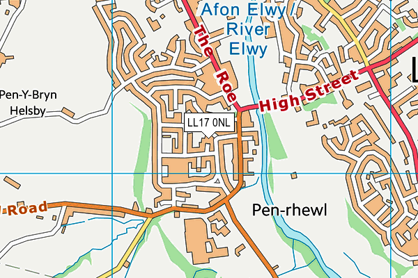 LL17 0NL map - OS VectorMap District (Ordnance Survey) LL17 0NL map - OS VectorMap District (Ordnance Survey)