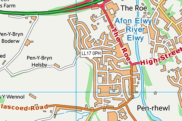 LL17 0PH map - OS VectorMap District (Ordnance Survey) LL17 0PH map - OS VectorMap District (Ordnance Survey)