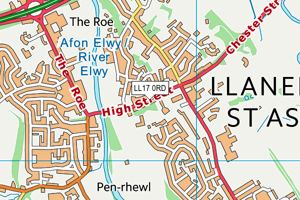 LL17 0RD map - OS VectorMap District (Ordnance Survey) LL17 0RD map - OS VectorMap District (Ordnance Survey)