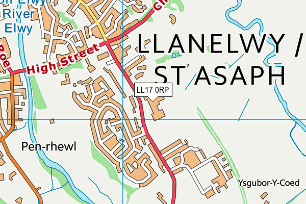LL17 0RP map - OS VectorMap District (Ordnance Survey) LL17 0RP map - OS VectorMap District (Ordnance Survey)