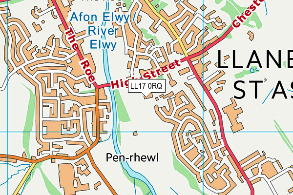 LL17 0RQ map - OS VectorMap District (Ordnance Survey) LL17 0RQ map - OS VectorMap District (Ordnance Survey)