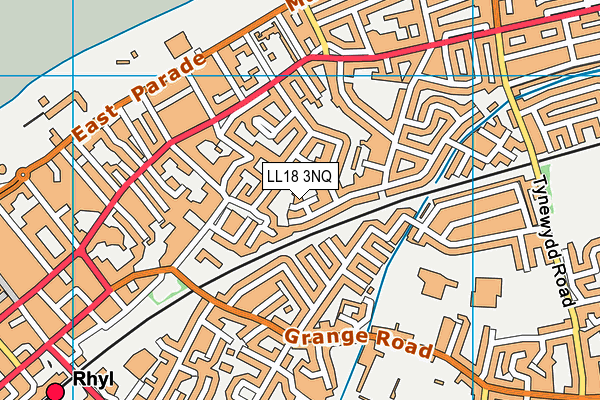 LL18 3NQ map - OS VectorMap District (Ordnance Survey) LL18 3NQ map - OS VectorMap District (Ordnance Survey)