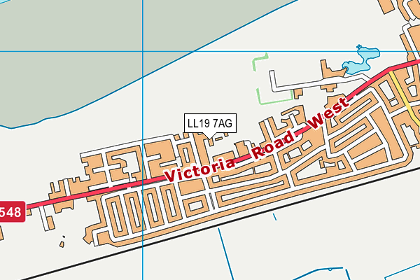 LL19 7AG map - OS VectorMap District (Ordnance Survey) LL19 7AG map - OS VectorMap District (Ordnance Survey)