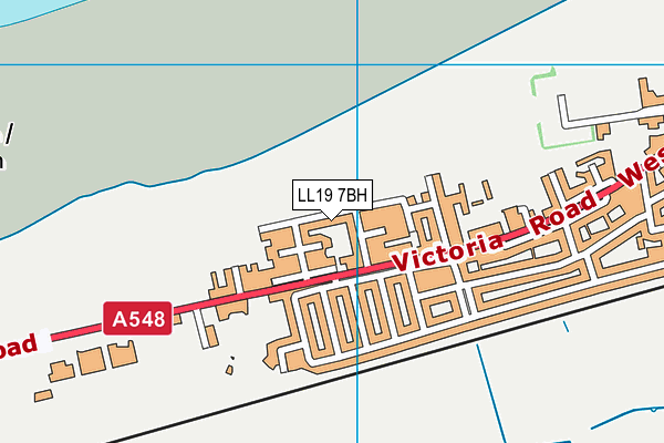 LL19 7BH map - OS VectorMap District (Ordnance Survey) LL19 7BH map - OS VectorMap District (Ordnance Survey)