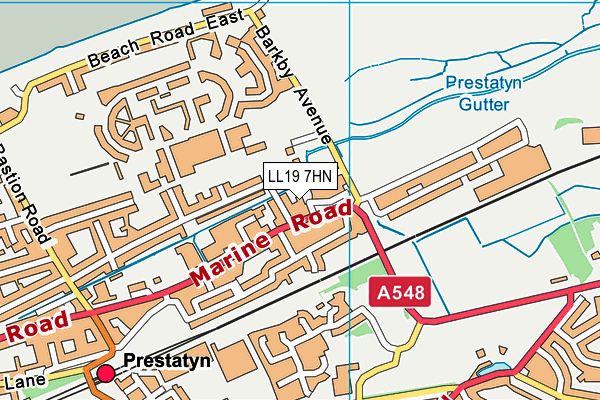 LL19 7HN map - OS VectorMap District (Ordnance Survey) LL19 7HN map - OS VectorMap District (Ordnance Survey)