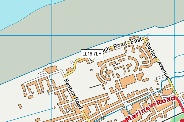 LL19 7LH map - OS VectorMap District (Ordnance Survey) LL19 7LH map - OS VectorMap District (Ordnance Survey)