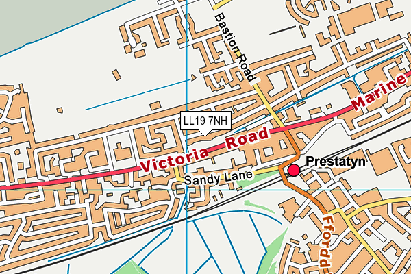LL19 7NH map - OS VectorMap District (Ordnance Survey) LL19 7NH map - OS VectorMap District (Ordnance Survey)