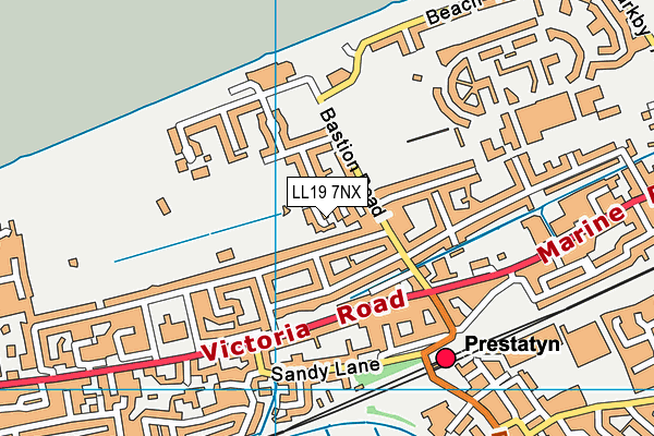 LL19 7NX map - OS VectorMap District (Ordnance Survey) LL19 7NX map - OS VectorMap District (Ordnance Survey)