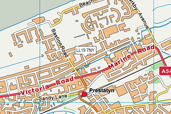 LL19 7NY map - OS VectorMap District (Ordnance Survey) LL19 7NY map - OS VectorMap District (Ordnance Survey)