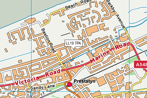 LL19 7PA map - OS VectorMap District (Ordnance Survey) LL19 7PA map - OS VectorMap District (Ordnance Survey)