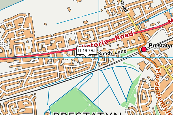 LL19 7RJ map - OS VectorMap District (Ordnance Survey) LL19 7RJ map - OS VectorMap District (Ordnance Survey)