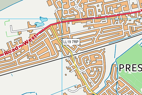 LL19 7RP map - OS VectorMap District (Ordnance Survey) LL19 7RP map - OS VectorMap District (Ordnance Survey)