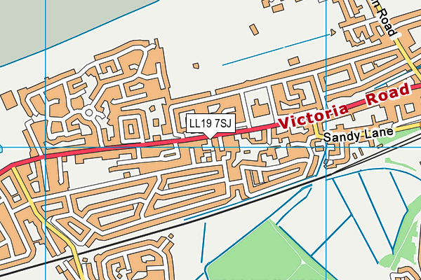LL19 7SJ map - OS VectorMap District (Ordnance Survey) LL19 7SJ map - OS VectorMap District (Ordnance Survey)
