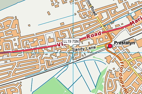 LL19 7SN map - OS VectorMap District (Ordnance Survey) LL19 7SN map - OS VectorMap District (Ordnance Survey)