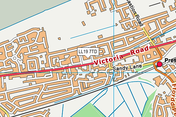 LL19 7TD map - OS VectorMap District (Ordnance Survey) LL19 7TD map - OS VectorMap District (Ordnance Survey)