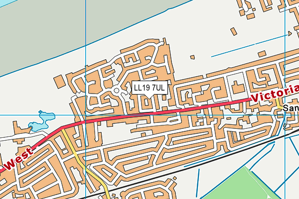 LL19 7UL map - OS VectorMap District (Ordnance Survey) LL19 7UL map - OS VectorMap District (Ordnance Survey)