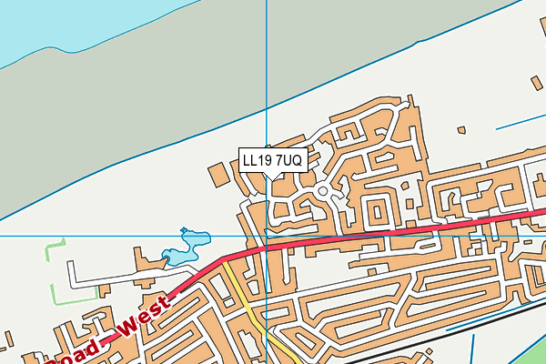 LL19 7UQ map - OS VectorMap District (Ordnance Survey) LL19 7UQ map - OS VectorMap District (Ordnance Survey)