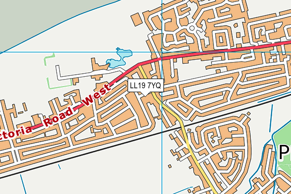 LL19 7YQ map - OS VectorMap District (Ordnance Survey) LL19 7YQ map - OS VectorMap District (Ordnance Survey)