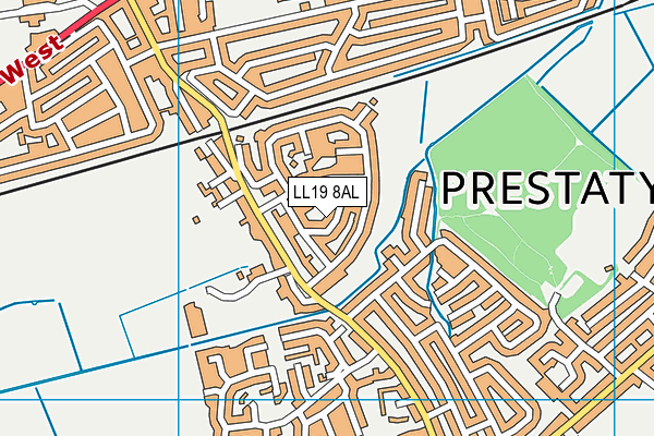 LL19 8AL map - OS VectorMap District (Ordnance Survey) LL19 8AL map - OS VectorMap District (Ordnance Survey)