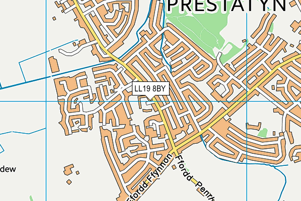 LL19 8BY map - OS VectorMap District (Ordnance Survey) LL19 8BY map - OS VectorMap District (Ordnance Survey)