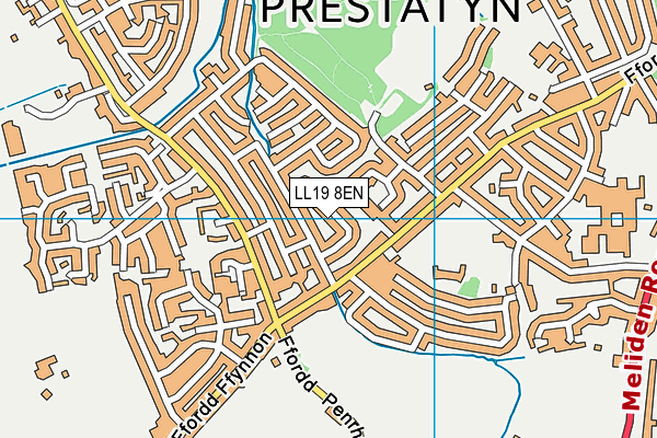 LL19 8EN map - OS VectorMap District (Ordnance Survey) LL19 8EN map - OS VectorMap District (Ordnance Survey)