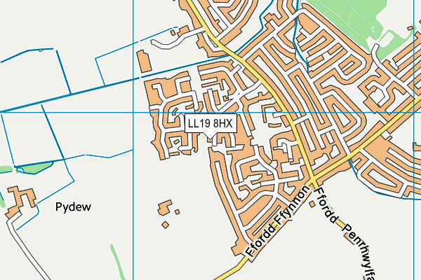 LL19 8HX map - OS VectorMap District (Ordnance Survey) LL19 8HX map - OS VectorMap District (Ordnance Survey)