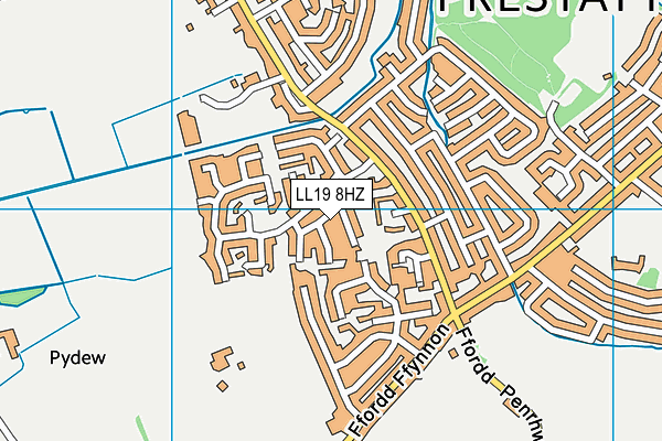 LL19 8HZ map - OS VectorMap District (Ordnance Survey) LL19 8HZ map - OS VectorMap District (Ordnance Survey)