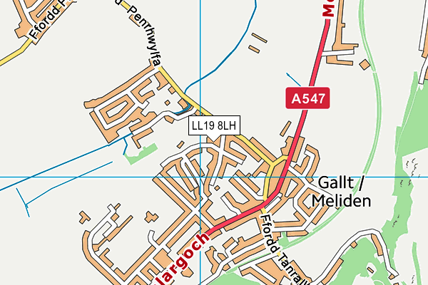 LL19 8LH map - OS VectorMap District (Ordnance Survey) LL19 8LH map - OS VectorMap District (Ordnance Survey)