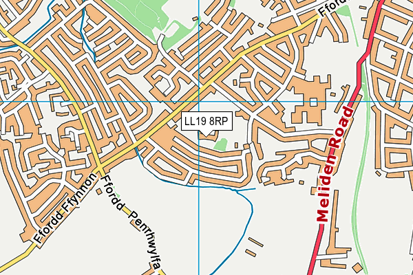LL19 8RP map - OS VectorMap District (Ordnance Survey) LL19 8RP map - OS VectorMap District (Ordnance Survey)