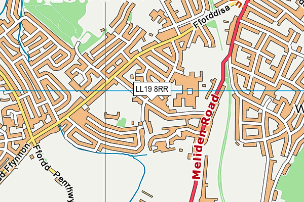 LL19 8RR map - OS VectorMap District (Ordnance Survey) LL19 8RR map - OS VectorMap District (Ordnance Survey)