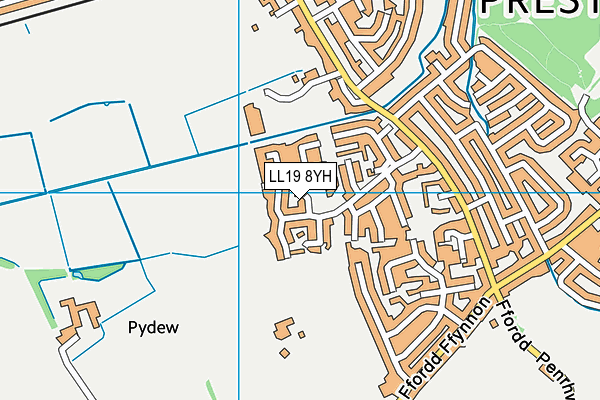 LL19 8YH map - OS VectorMap District (Ordnance Survey) LL19 8YH map - OS VectorMap District (Ordnance Survey)