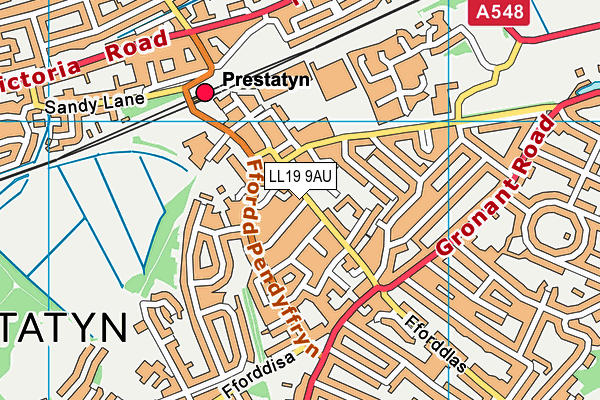 LL19 9AU map - OS VectorMap District (Ordnance Survey) LL19 9AU map - OS VectorMap District (Ordnance Survey)