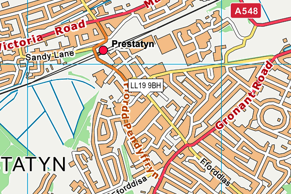LL19 9BH map - OS VectorMap District (Ordnance Survey) LL19 9BH map - OS VectorMap District (Ordnance Survey)