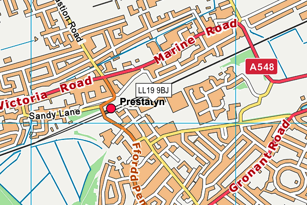 LL19 9BJ map - OS VectorMap District (Ordnance Survey) LL19 9BJ map - OS VectorMap District (Ordnance Survey)