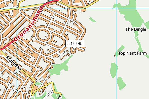 LL19 9HU map - OS VectorMap District (Ordnance Survey) LL19 9HU map - OS VectorMap District (Ordnance Survey)