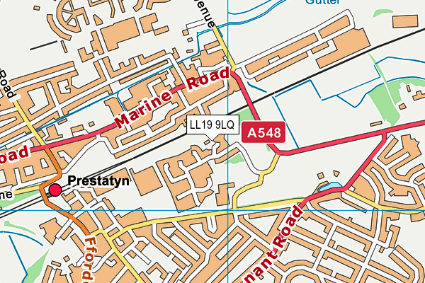 LL19 9LQ map - OS VectorMap District (Ordnance Survey) LL19 9LQ map - OS VectorMap District (Ordnance Survey)