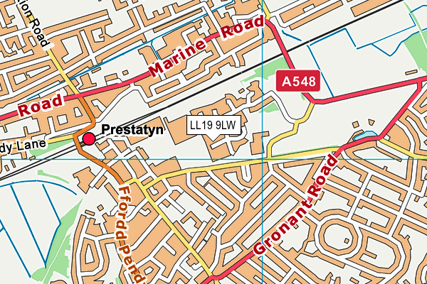 LL19 9LW map - OS VectorMap District (Ordnance Survey) LL19 9LW map - OS VectorMap District (Ordnance Survey)