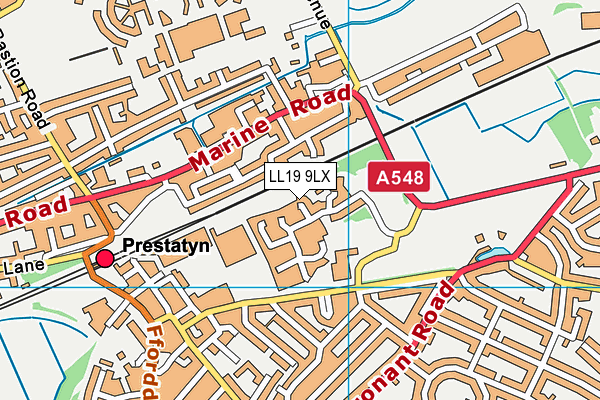 LL19 9LX map - OS VectorMap District (Ordnance Survey) LL19 9LX map - OS VectorMap District (Ordnance Survey)