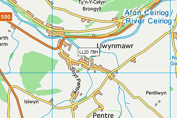 LL20 7BH map - OS VectorMap District (Ordnance Survey) LL20 7BH map - OS VectorMap District (Ordnance Survey)