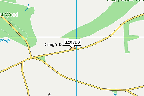 LL20 7DG map - OS VectorMap District (Ordnance Survey) LL20 7DG map - OS VectorMap District (Ordnance Survey)