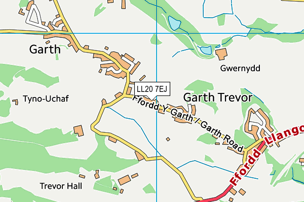 LL20 7EJ map - OS VectorMap District (Ordnance Survey) LL20 7EJ map - OS VectorMap District (Ordnance Survey)