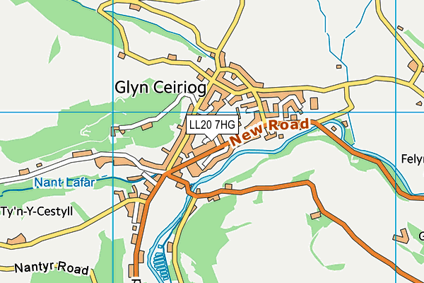LL20 7HG map - OS VectorMap District (Ordnance Survey) LL20 7HG map - OS VectorMap District (Ordnance Survey)