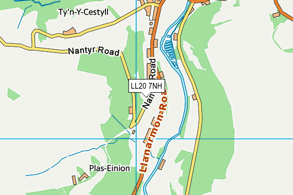 LL20 7NH map - OS VectorMap District (Ordnance Survey) LL20 7NH map - OS VectorMap District (Ordnance Survey)
