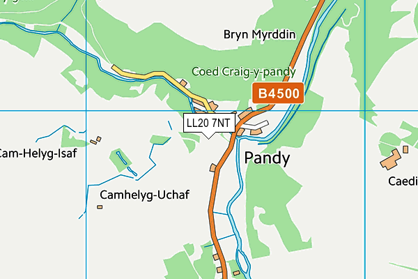 LL20 7NT map - OS VectorMap District (Ordnance Survey) LL20 7NT map - OS VectorMap District (Ordnance Survey)