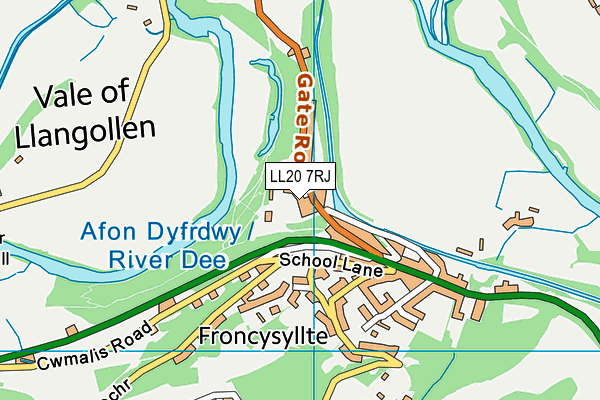 LL20 7RJ map - OS VectorMap District (Ordnance Survey) LL20 7RJ map - OS VectorMap District (Ordnance Survey)